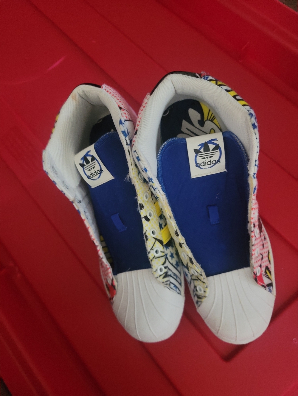 Adidas x Rita Ora Comic Print 3pc Set Hoodie (XL) Leggings (L) Sneakers (10) - Picture 11 of 16